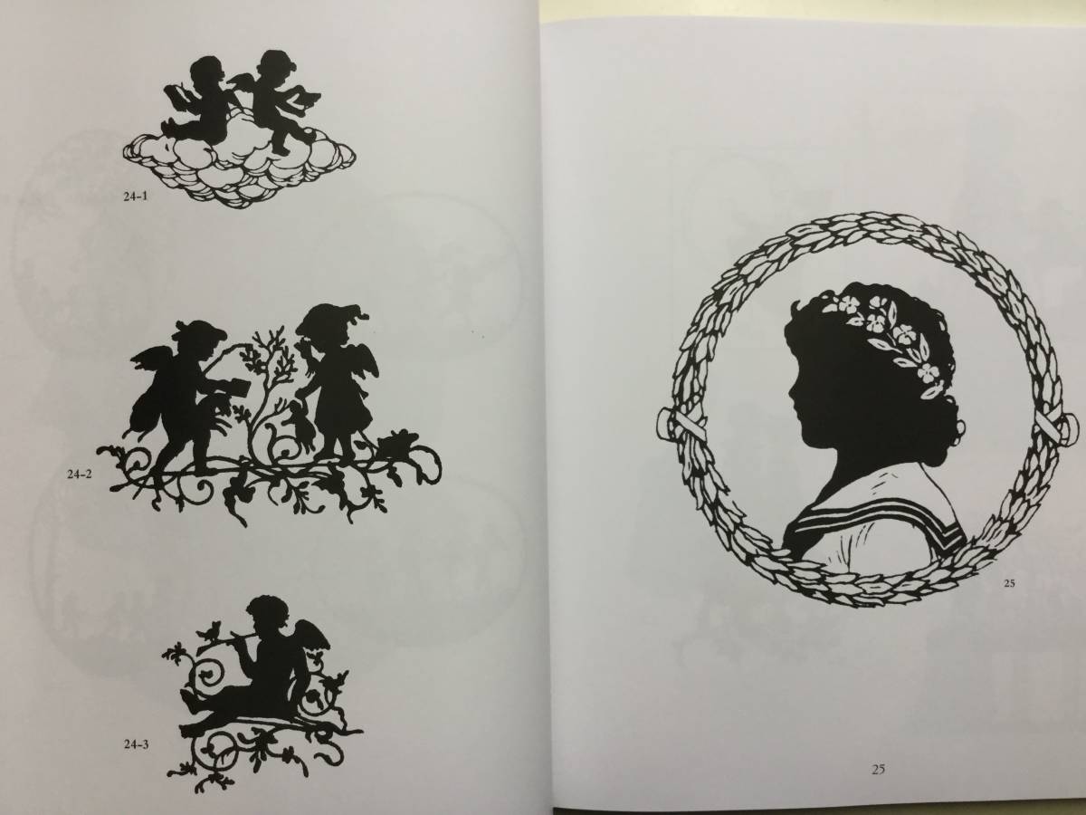 送料無料■ARTBOOK_OUTLET■W2-056★CD-ROM シルエット全集 オーナメントライブラリー 切り絵 影絵 SILHOUETTES 世界の手芸本 2007年 絶版_画像4