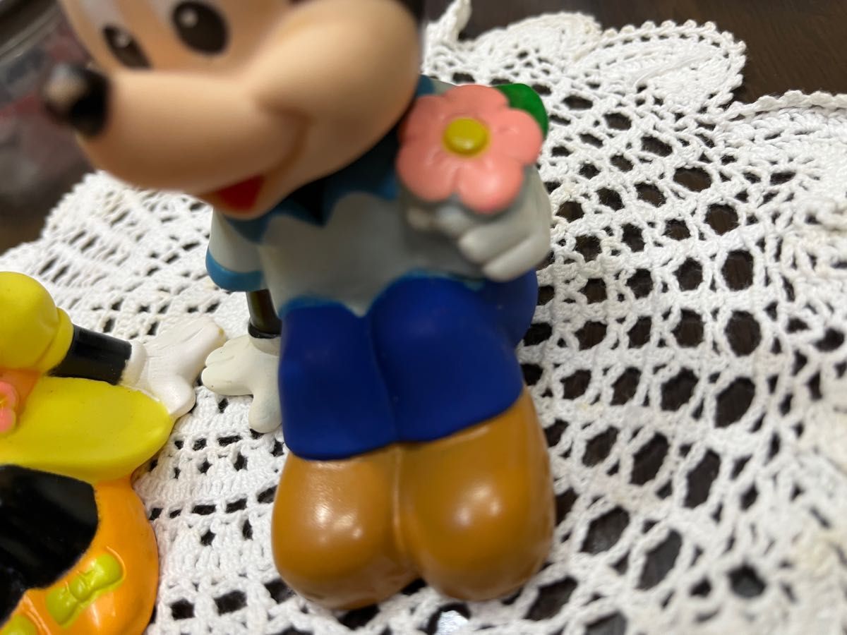 古い 三菱銀行★ミッキーマウス & ミニーマウス★貯金箱 ディズニー 昭和レトロ