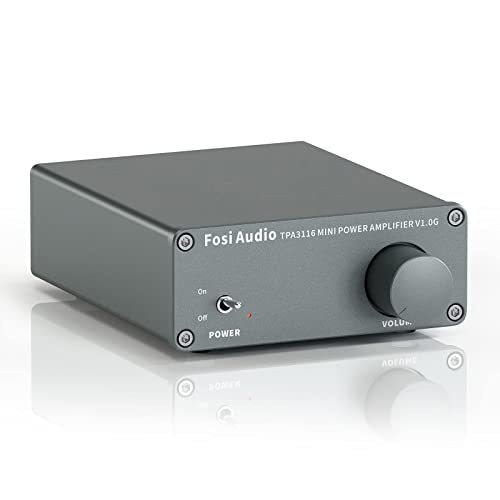 Fosi Audio【アップグレード】オーディオアンプ2チャンネル ステレオHiFiデジタルアンプ パワーアンプ TPA3116ミニ クラスDア
