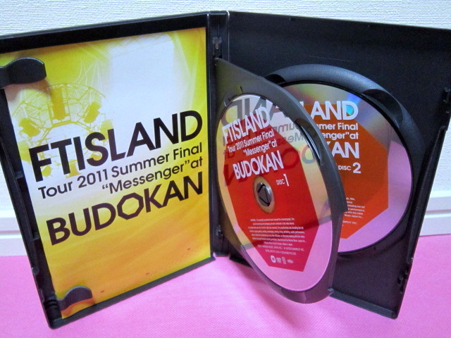 K-POP♪ FTIsland Tour 2011 Summer Final Messenger at BUDOKAN 日本盤2枚組DVD／廃盤！再生確認済み良好！エフティ・アイランド_DVD1スレ有り。DVD2スレキズ無し。