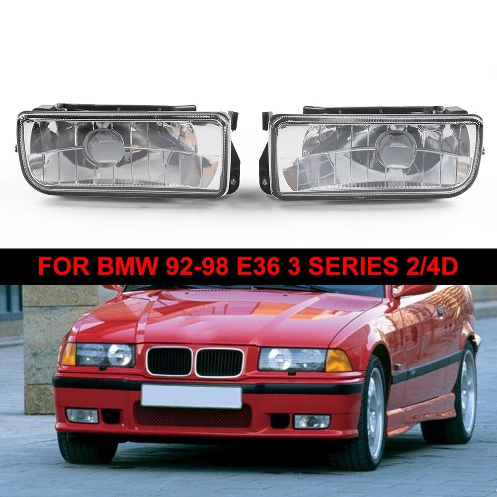 BMW 1992 - 1998 E36 3シリーズ フォグ ランプ ライト クリア 交換用 レンズ 外装 カスタム パーツ_画像2
