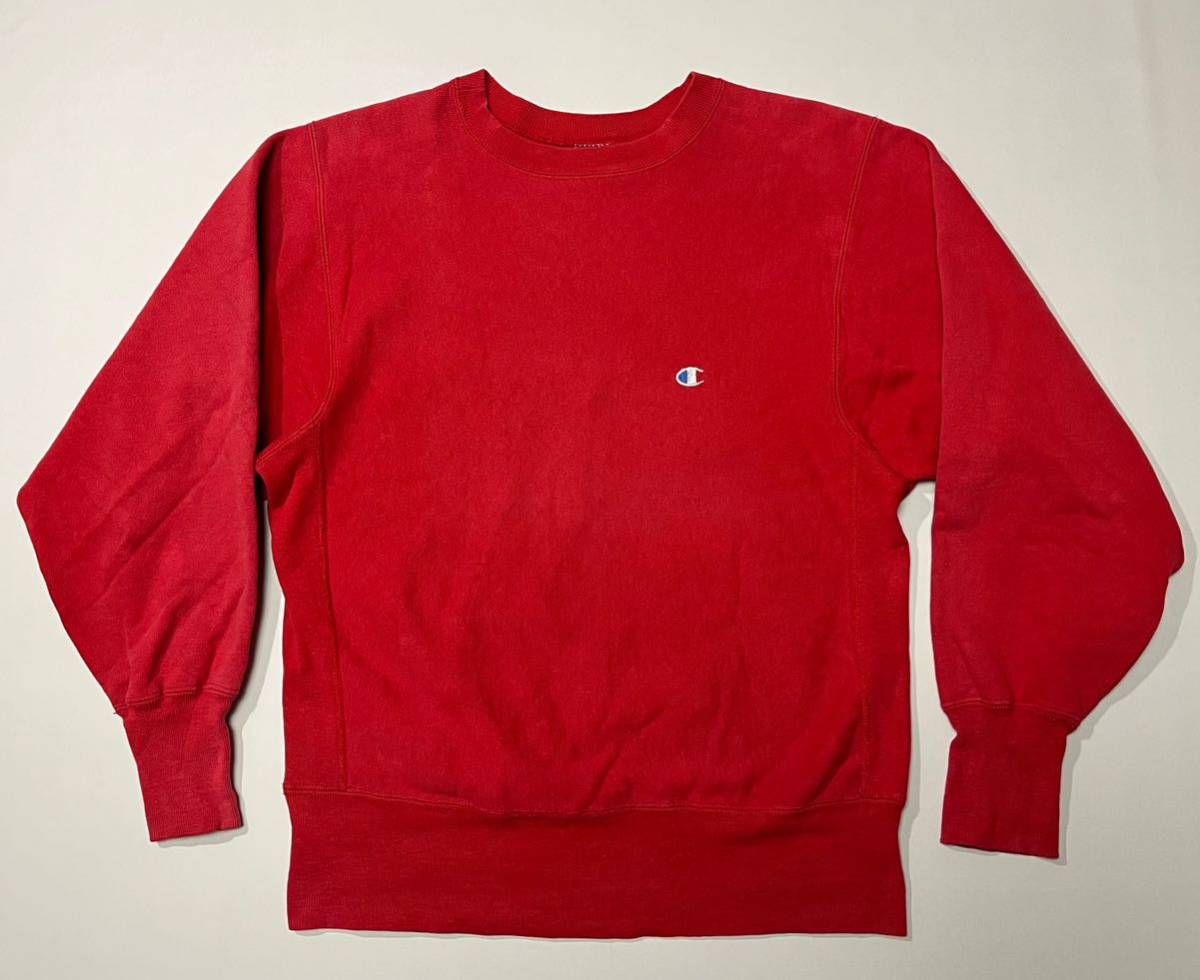 90s Vintage チャンピオン リバースウィーブ USA製 Faded 赤 米国製
