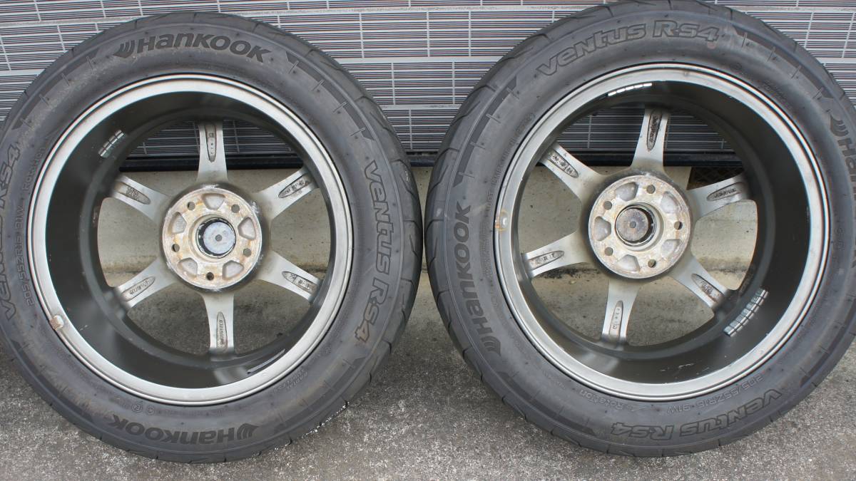 6本スポークホイール 114.3 5穴 7J オフ48、VENTUS R-S4 205/55/16 4本セットの画像5