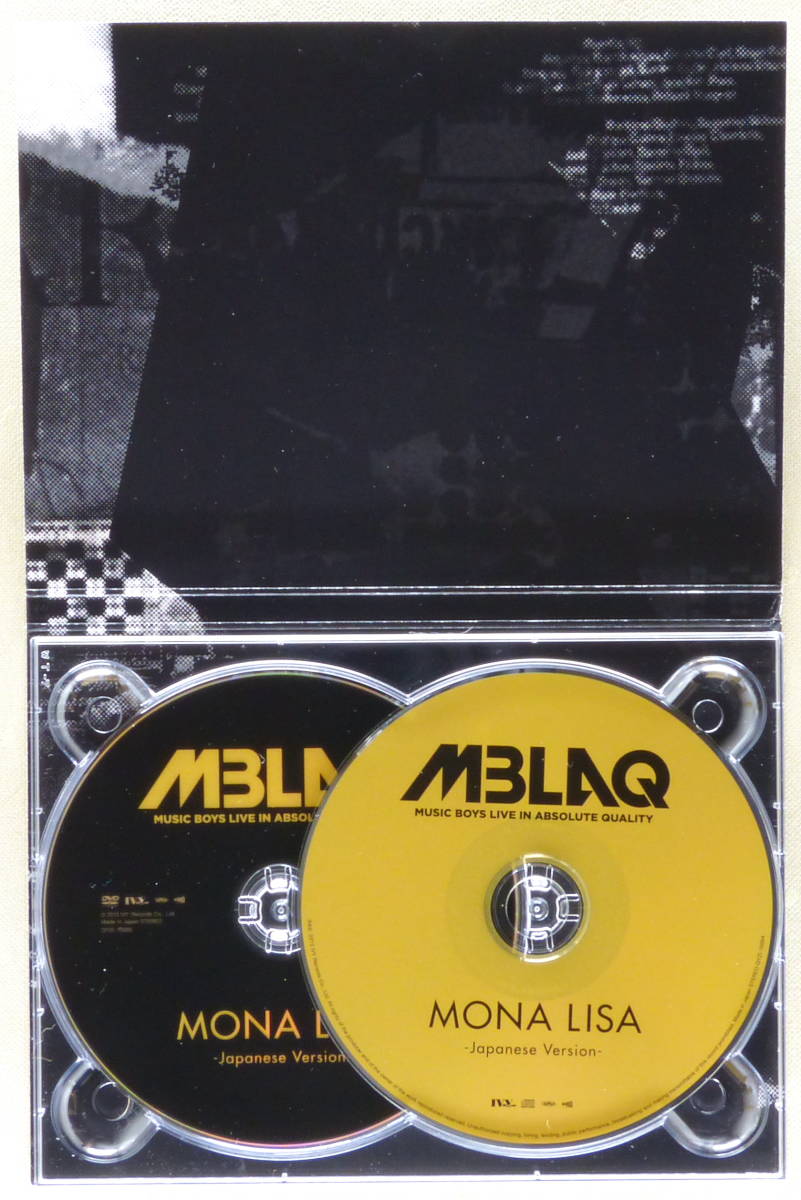 ■CD+DVD MBLAQ（エムブラック）「2ND SINGLE ALBUM [Y]」韓国盤 CD 2010年＆「MONA LISA」日本盤 CD+DVD+特典付きBOX 2013年 2本セット_画像8