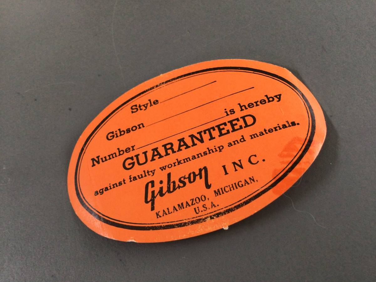ラスト　ギブソン　gibson 1956-1969 オレンジラベル　ビンテージ　デットストック　ES セミアコ　フルアコ　セミアコなどに_画像1
