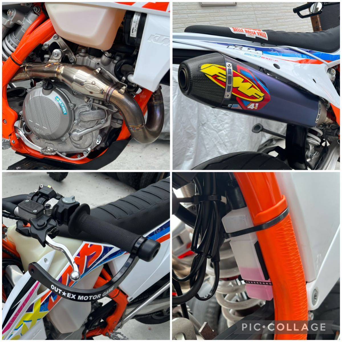 KTM 500EXC-F SIXDAYS 2022年 モタード カスタム費用75万円超 1600km ほぼ新車！