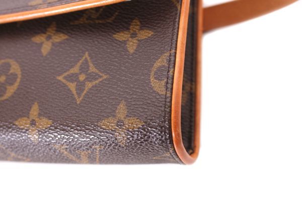 ●本物 美品 ヴィトン VUITTON ポシェットフロランティーヌ ウエストポーチ M51855 モノグラム ウエストバッグ ミニバッグ Z3397_画像9