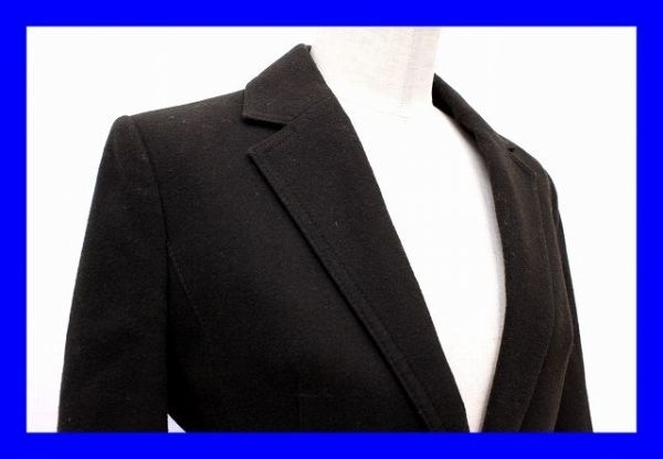 ●美品 インディヴィ INDIVI スーツ セットアップ ジャケット タイトスカート マーメイド ひざ丈 ３８ 毛 ウール ダークブラウン 服 F4227