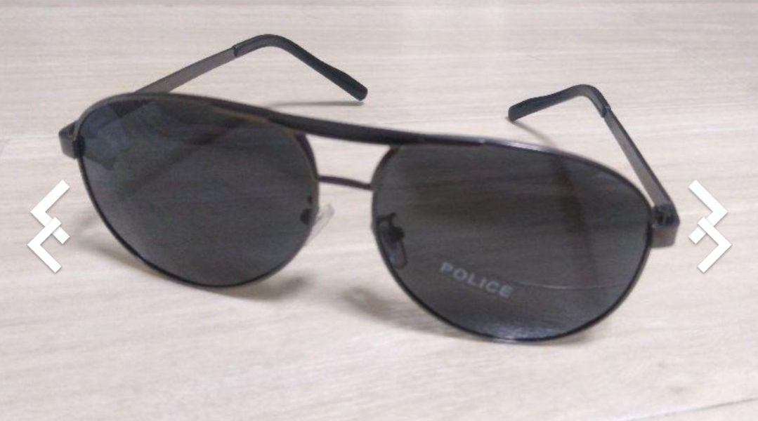 Солнцезащитные очки новой полиции оленей падают черный черный металл