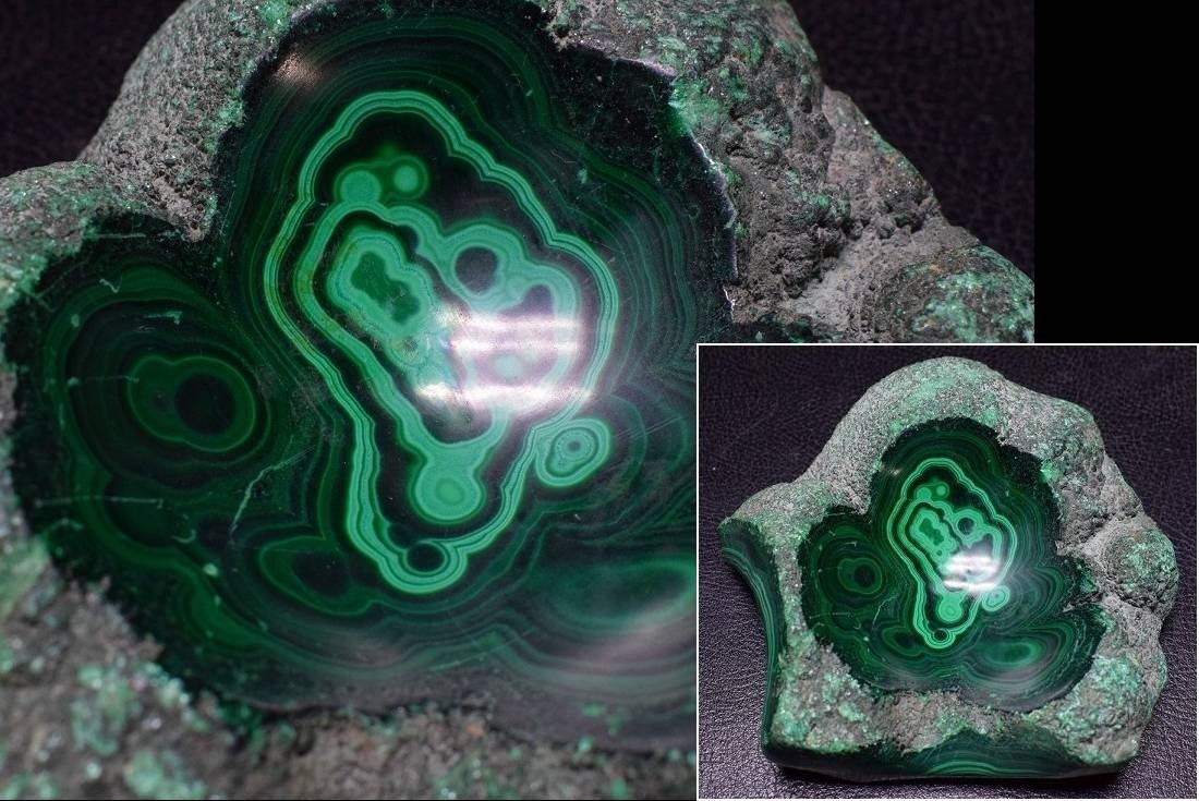 マラカイト 原石 重量670g//孔雀石 くじゃく石 盆石 飾り石 天然石