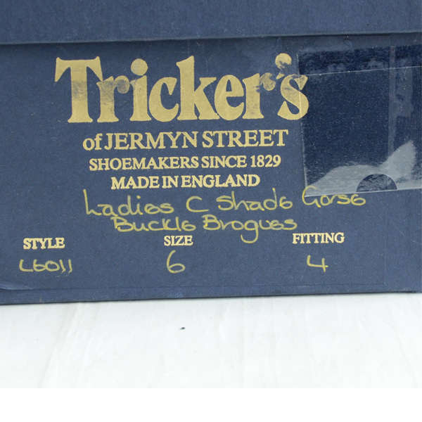 新品 英国製 トリッカーズ buckle brogoes レザー靴 size 6 レディース_画像4