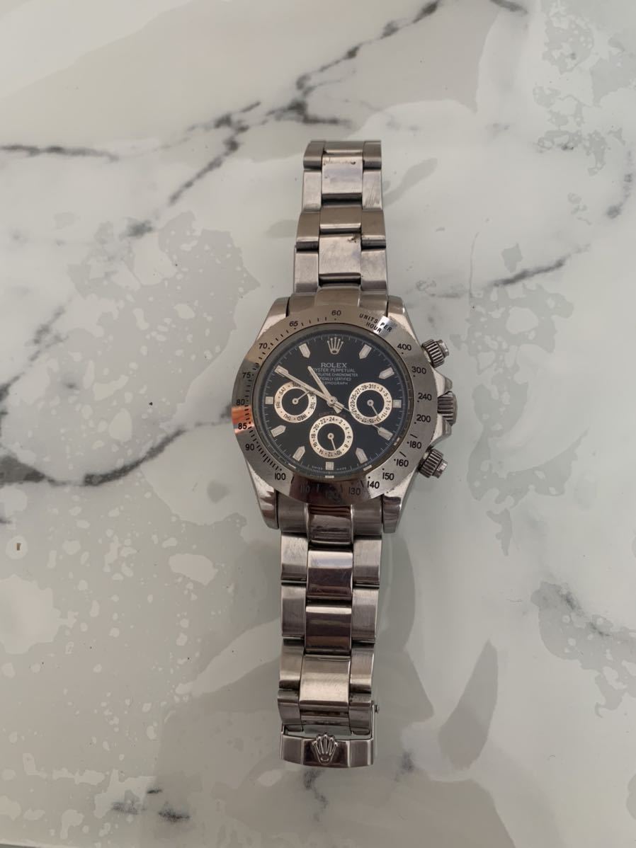 メンズ腕時計 ロレックス ROLEX 腕時計 黒文字盤 シルバー 16620 ADDAYTONA1992 24中古 ジャンク 3