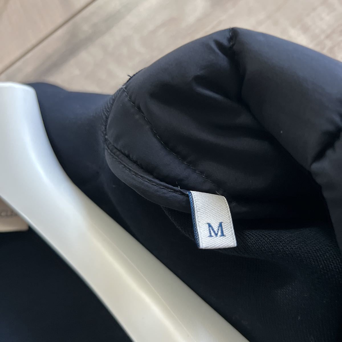 ☆モンクレール ハイブリッドダウンニット M ダークネイビー☆レザー