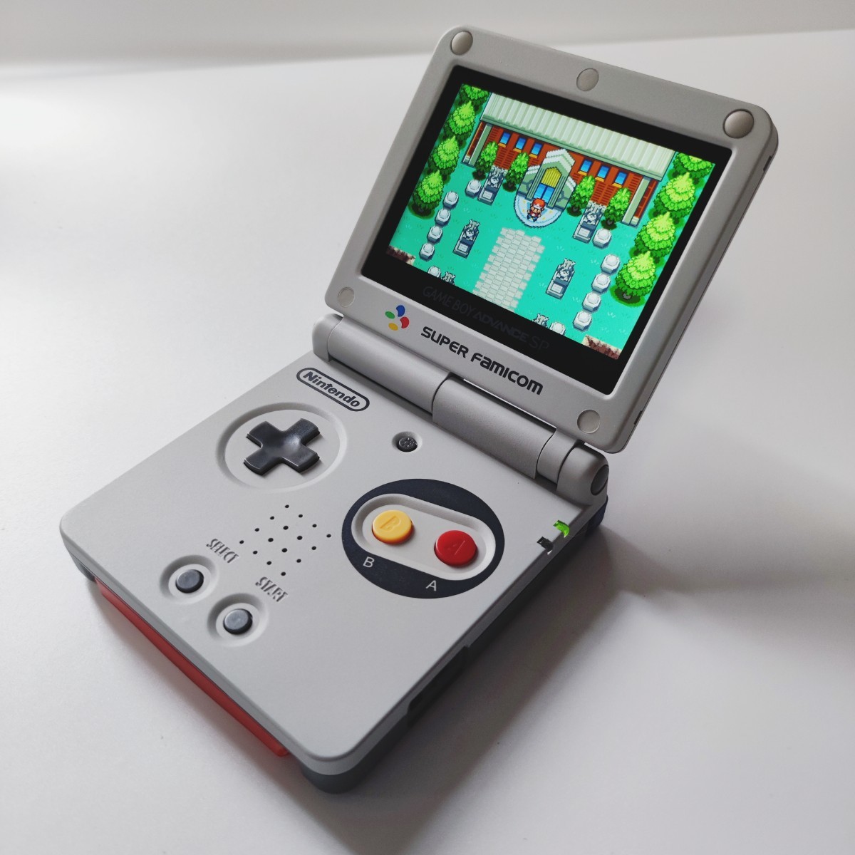 ゲームボーイアドバンスSP 本体 SFCカラー IPS液晶カスタム バック