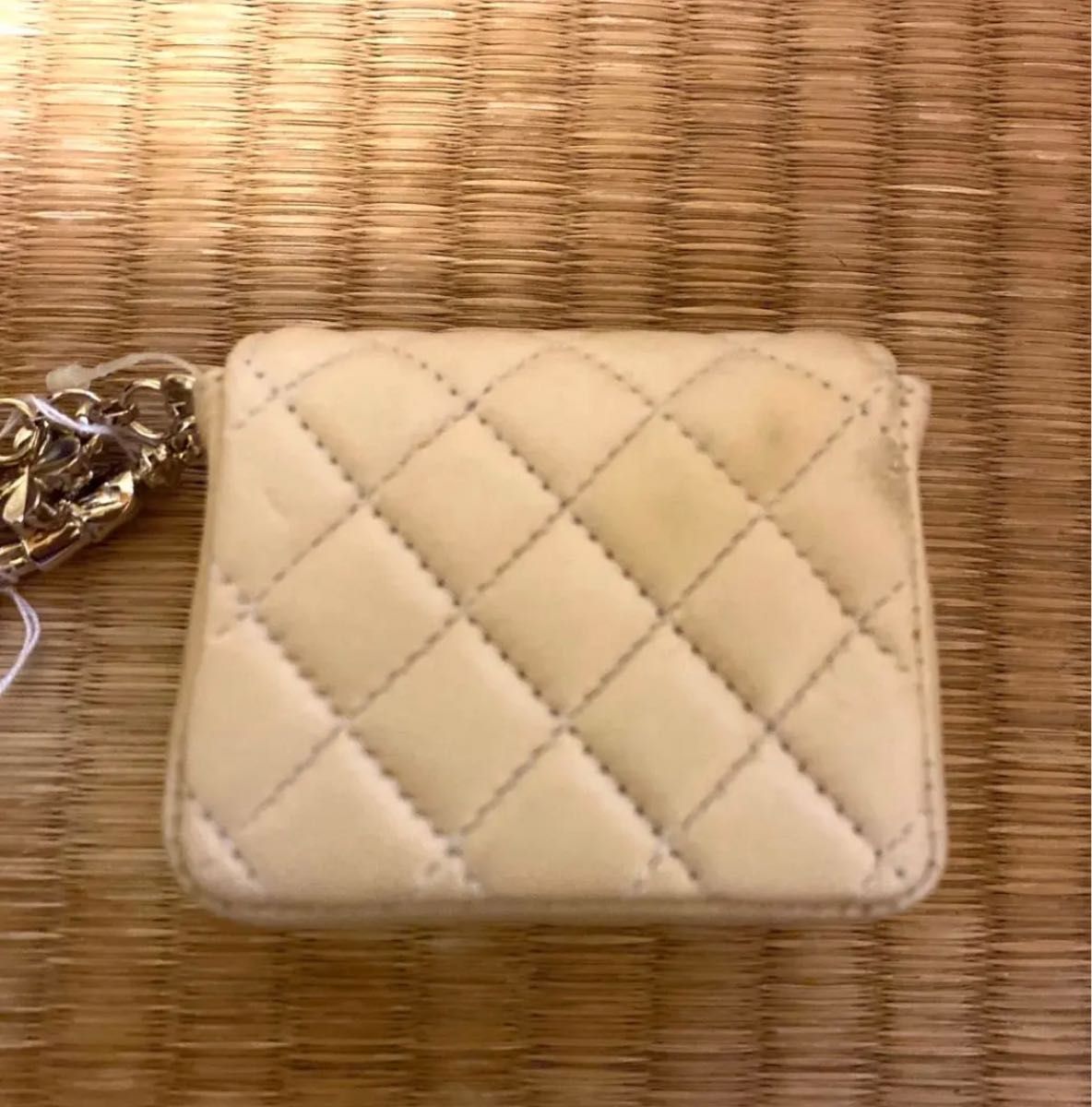 CHANEL メタリックカラーレザーグッズ　チャーム