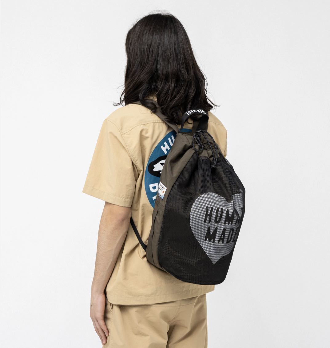 HUMAN MADE 2023SS DRAWSTRING BACKPACK ヒューマンメード ヒューマンメイド ドローストリング バックパック  リュック ナップザック