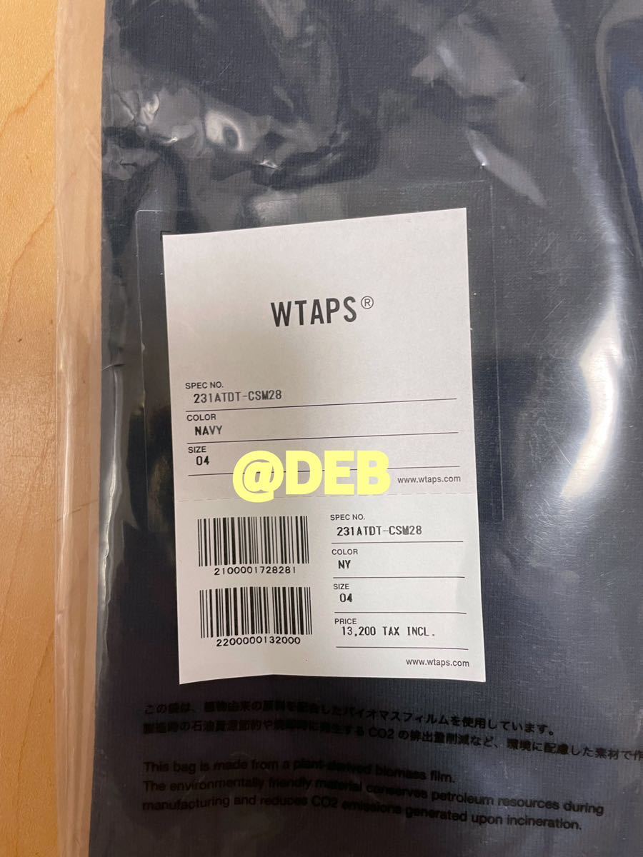 WTAPS 2023SS SIGN SS NAVY XLサイズ ダブルタップス サイン 半袖 T