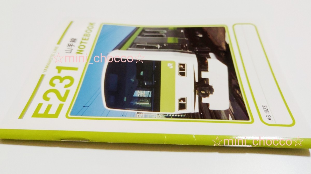 ☆ 山手線 E231 NOTEBOOK ミニノート A6☆送料120円or210円☆メモ帳 YAMANOTE LINE☆傷あり 限定品 電車 JR 東日本 未使用 訳あり_画像3