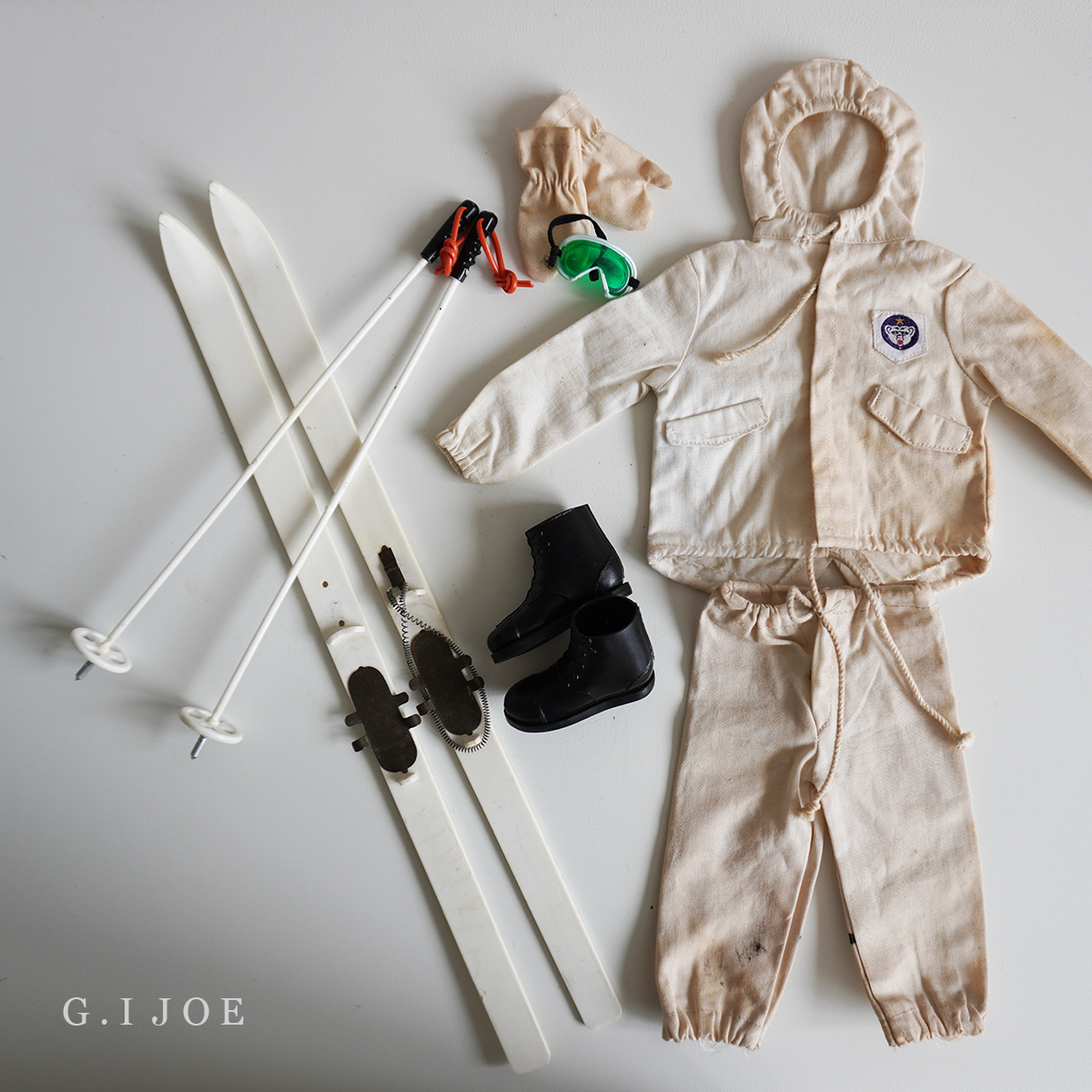  супер редкий очень редкий 1965 подлинная вещь GI JOE BY HASBRO SKI PATROL G.I. Joe JAPAN - s Bros ключ Patrol мелкие вещи лыжи ya- одежда товары 