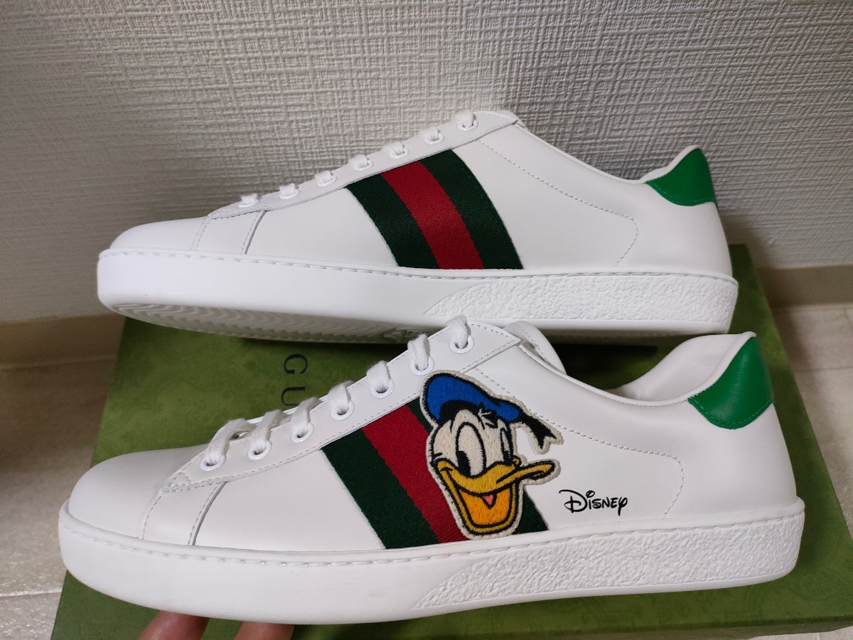 サイズ:91/2 【未使用】イタリア製 DISNEY X GUCCI 限定コレクション