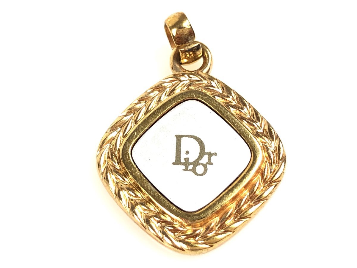 クリスチャン・ディオール Christian Dior ロゴ ひし形 ネックレス