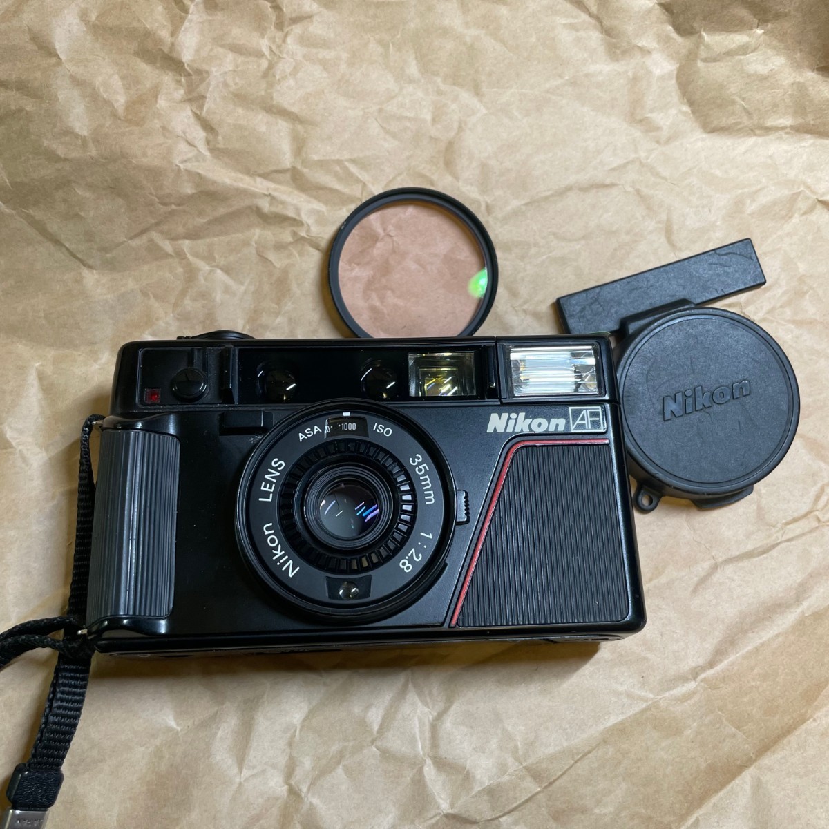 完動美品 Nikon L35AF ピカイチ ISO1000 コンパクトフィルムカメラ 234