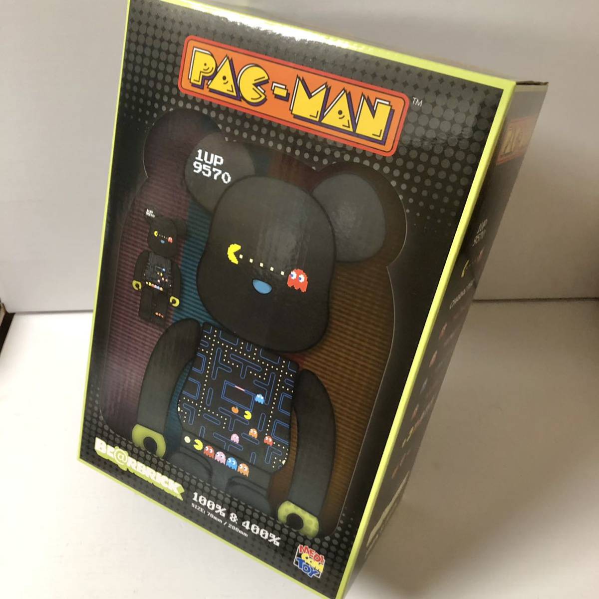 激レア ベアブリック パックマン 100%&400% (BE@RBRICK PAC-MAN NAMCO ナムコ　新品未開封 本物 正規品)