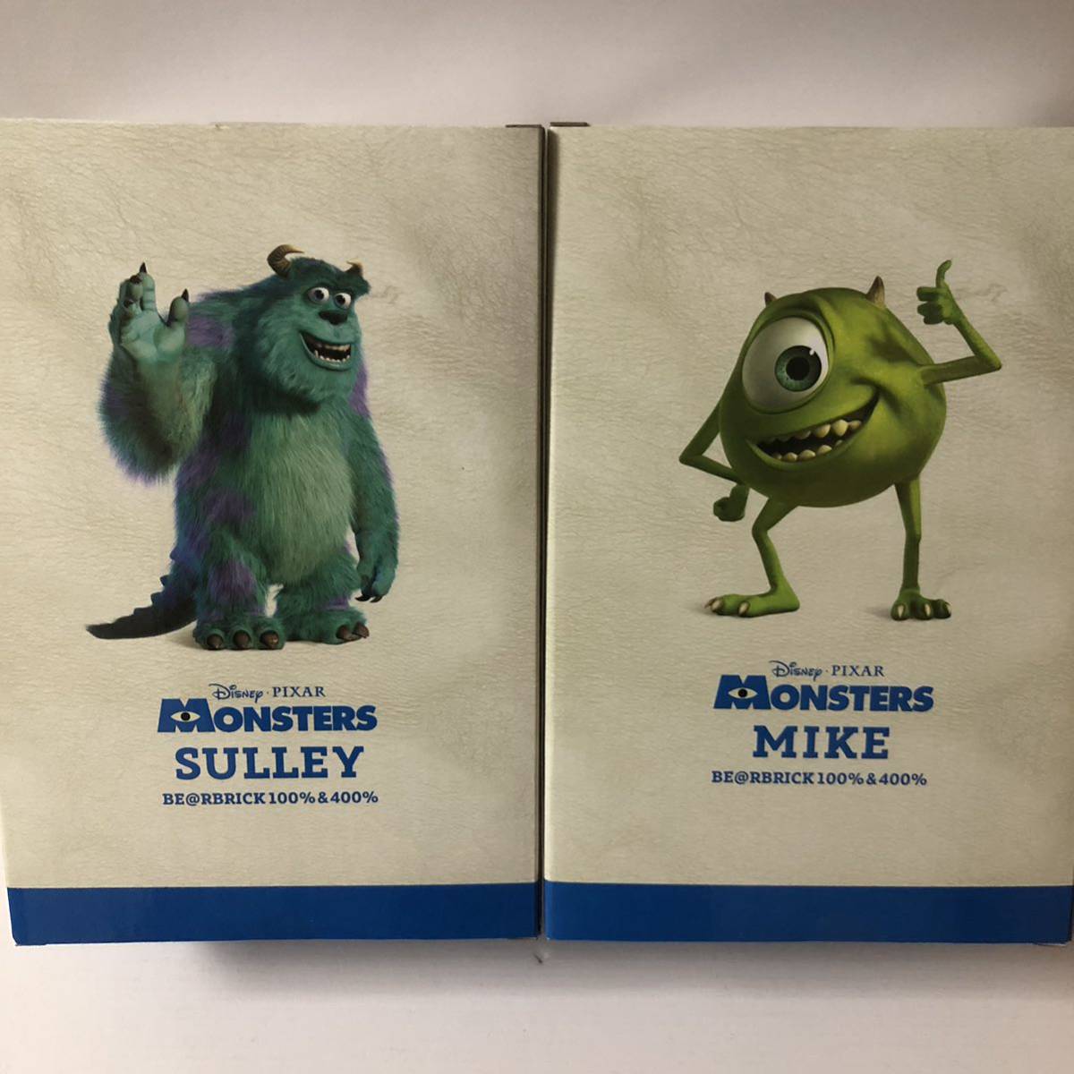 激レア ベアブリック モンスターズインク サリー&マイク セット 100%&400% (BE@RBRICK monsters,inc. sully mike Disney Pixar 新品未開封)