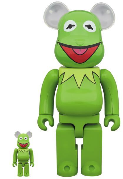 激レア ベアブリック マペッツ カーミット 100%&400% (BE@RBRICK muppets Kermit supreme SESAME STREET 新品未開封 本物 正規品)_画像4