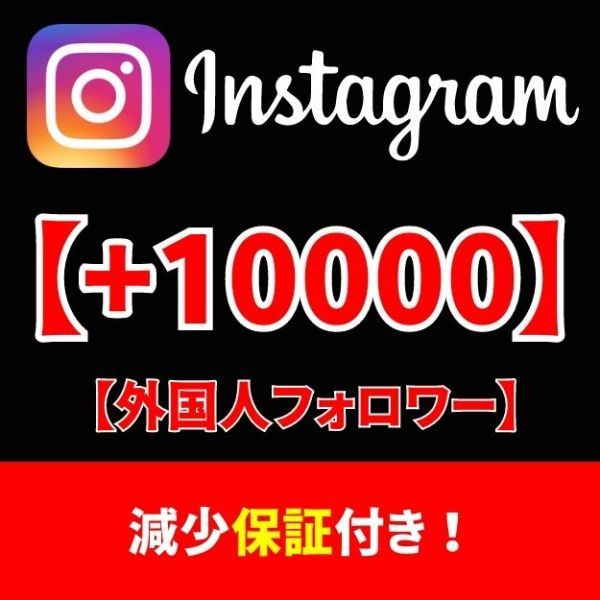 送料関税無料】 【Instagram+1万人インスタグラムフォロワー】SNS