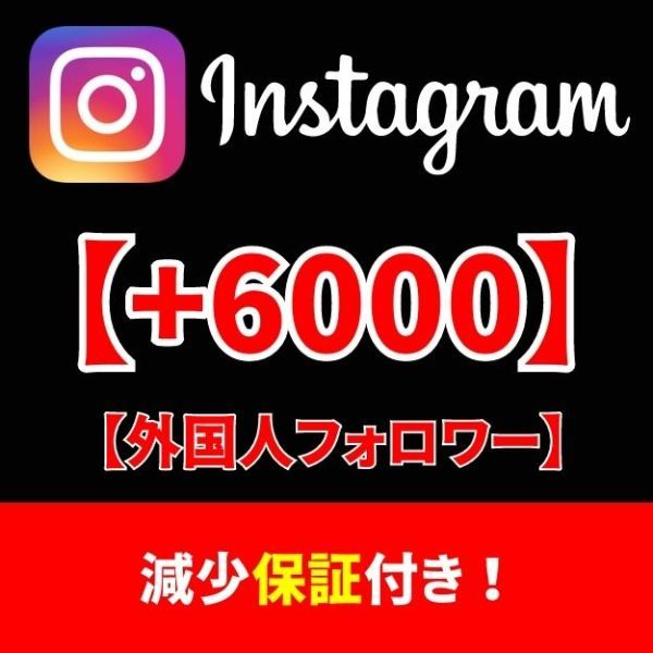 期間限定特別価格 【Instagram+6000人インスタグラムフォロワー】SNS