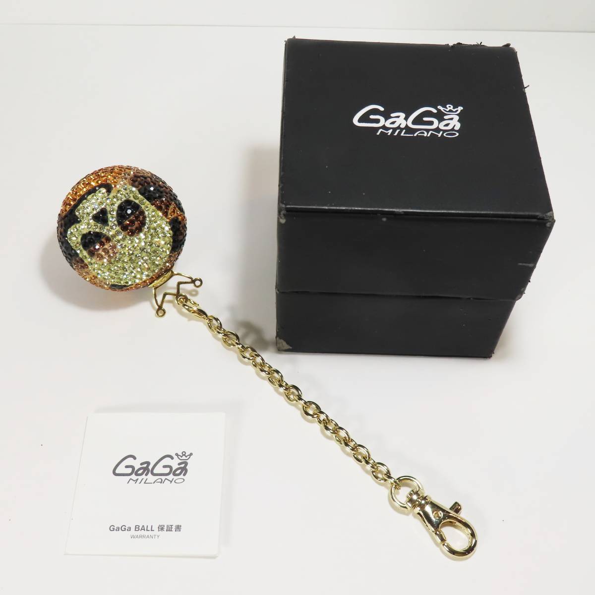 美品 GAGA MILANO GAGA BALL ガガミラノ ガガボール キーホルダー 箱 保証書 付き