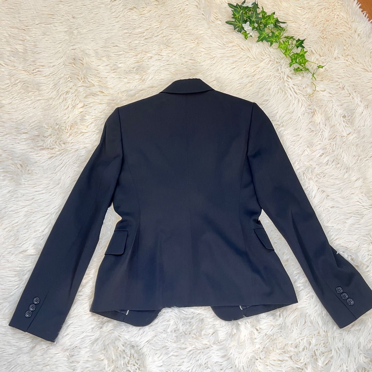 【美品】日本製　コムサデモード　テーラードジャケット　ウール　スーツ　Sサイズ