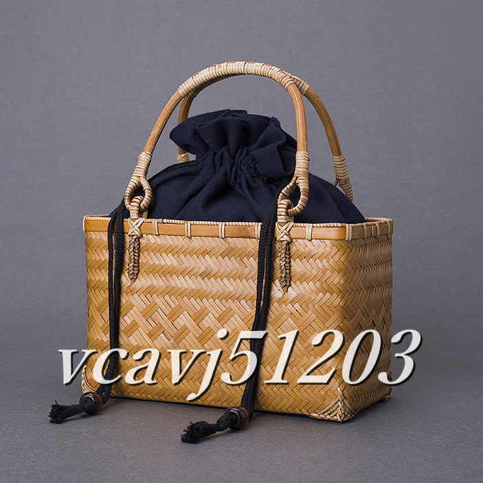 ◆稀少品◆竹かごバッグ ハンドメイド レディースハンドバッグ 竹籠 バッグ 手編み バッグ 収納かご 買い物かご 職人 手作り