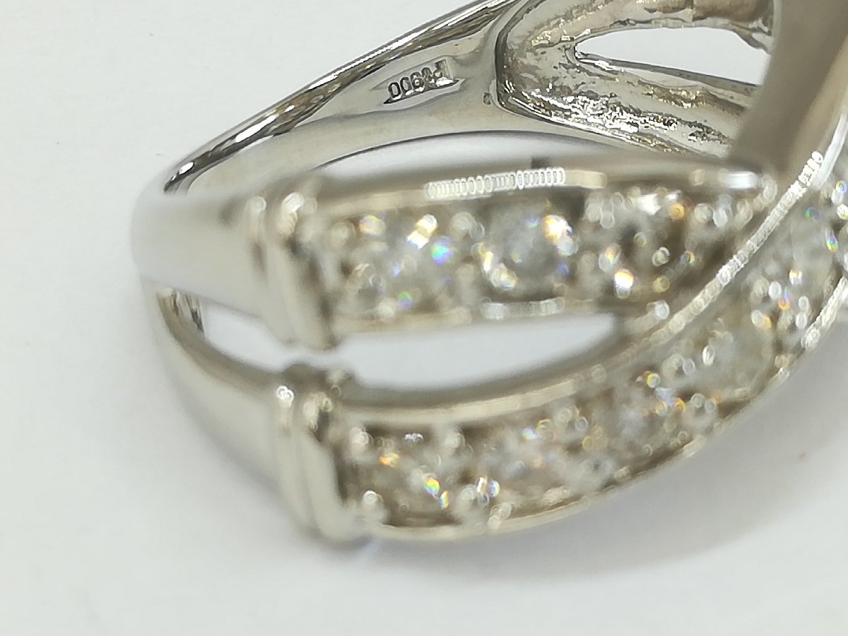 リング】pt900(刻印有) プラチナ 天然ダイヤモンド 合計1.00ct