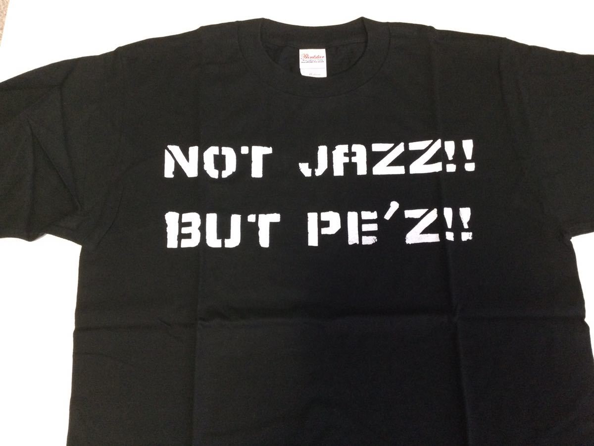 PE'Z【NOT JAZZ!! BUT PE'Z!!!Tシャツ/黒】Mサイズ◆長期保管・デッドストック・未着用品☆ ヒイズミマサユ機_画像2