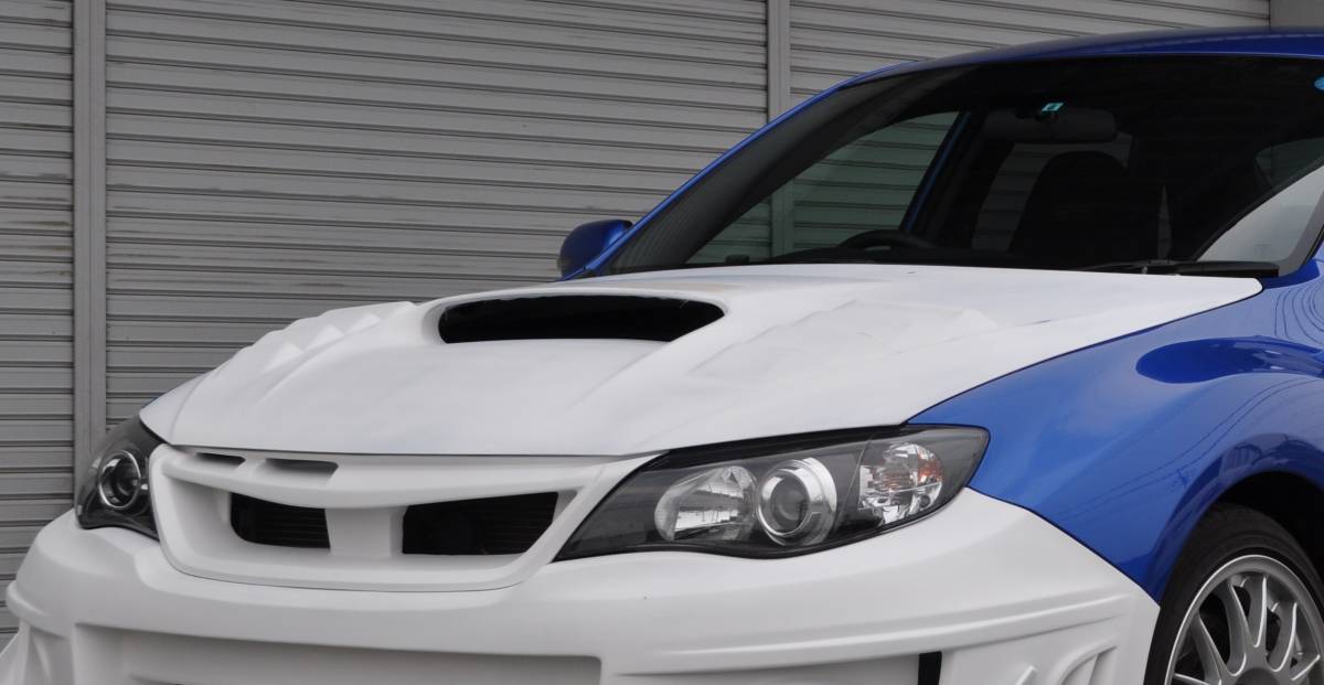 Msports made GRB/GRF GVB/GVF Impreza FRP bonnet rain cover attaching not yet painting goods 