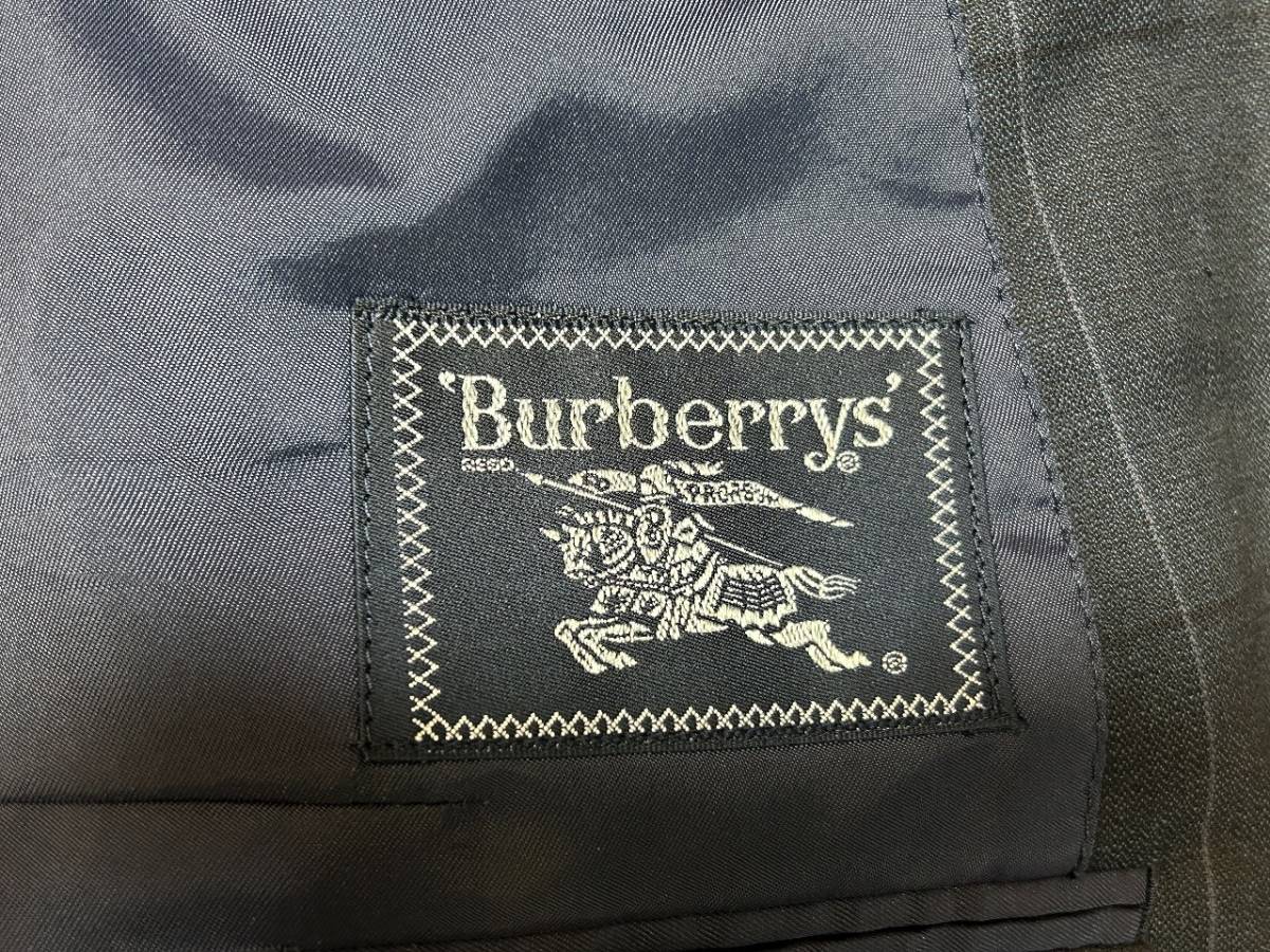 A2442 オールド バーバリー Burberrys◆ウール テーラードジャケット/ブレザー メンズ100-96-175 BE6 ブラック_画像6