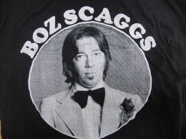 USA輸入 size M ビンテージ 70’s BOZ SCAGGS Tシャツ コットン100％ パキ綿 ボズ スキャッグス // aor_画像1