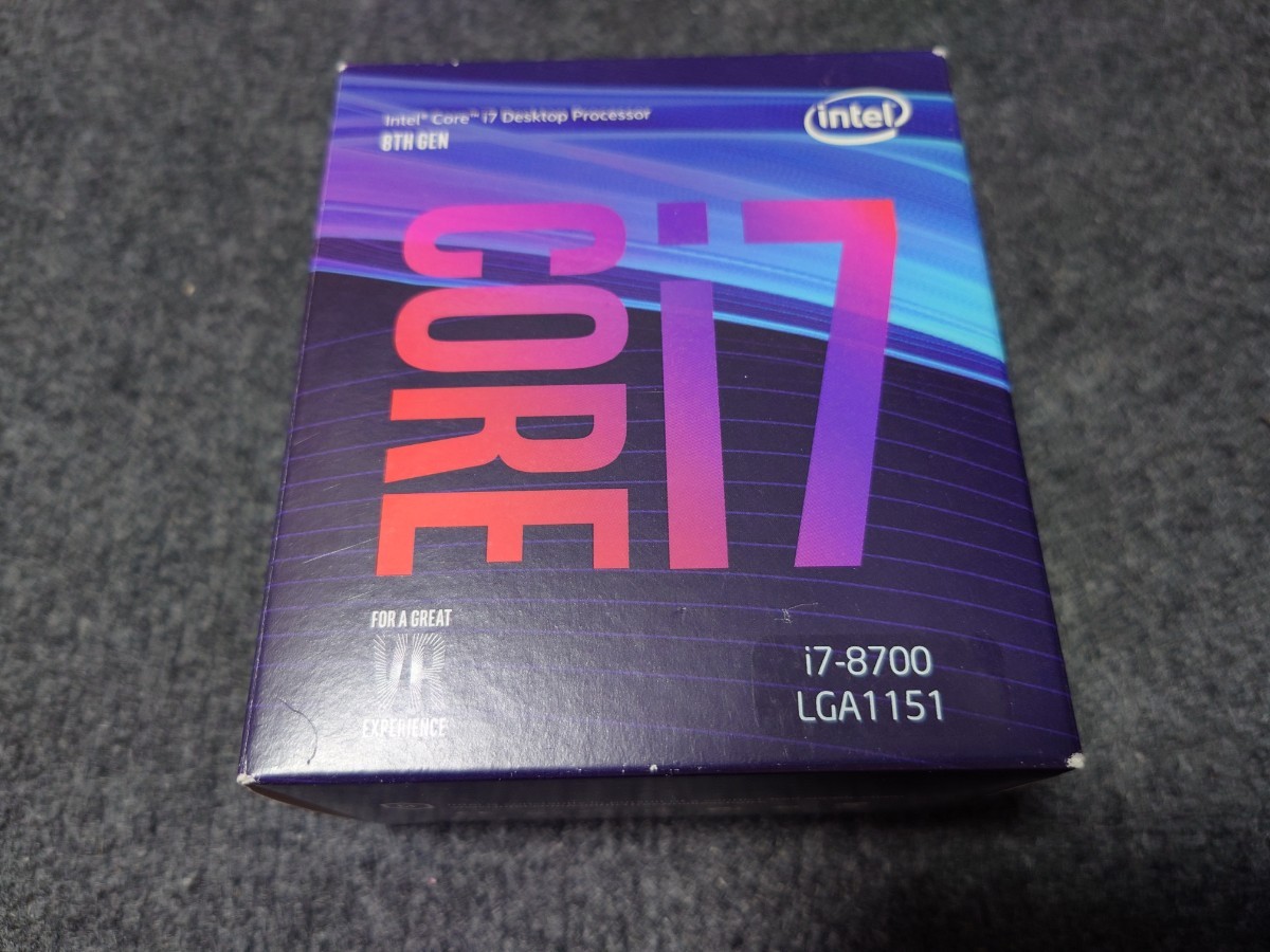 美品・完品】intel インテルCore i7-8700K 3.70GHz SR3QR Coffee Lake