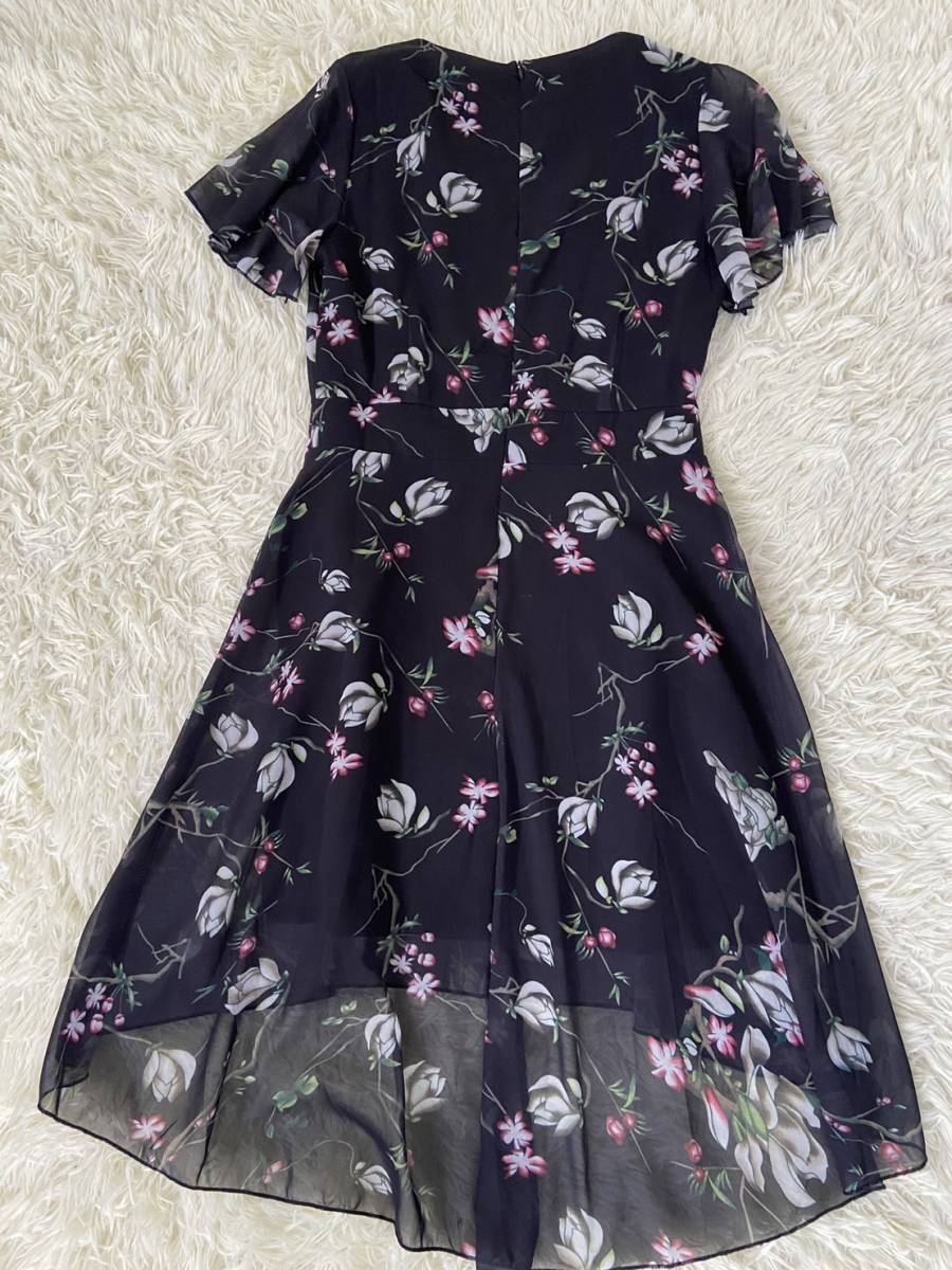 ヤフオク! - 未使用 黒 花柄ワンピース サイズS
