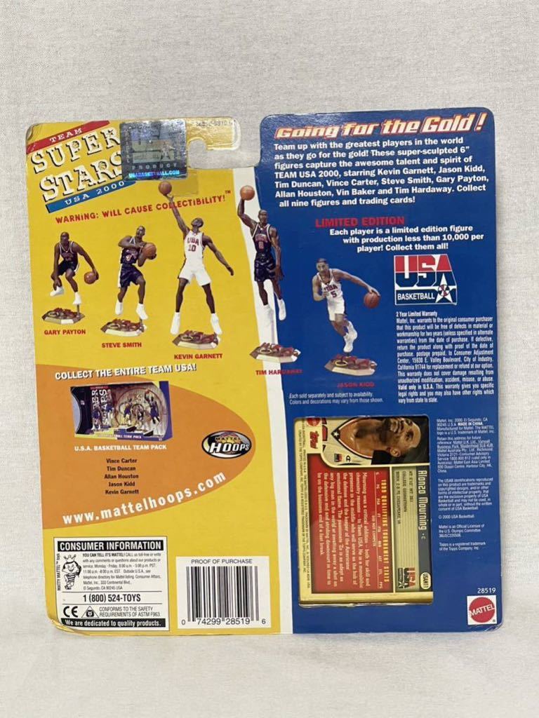 [ unopened ]Mattel NBA Super Stars Alonzo Mourning figure basket a long zo*mo- person gUSA 2000