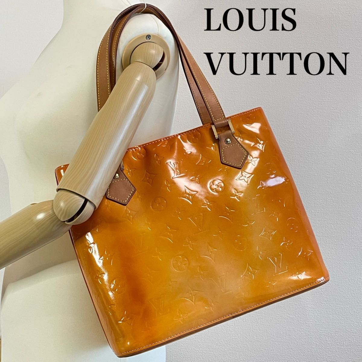 美品 ルイヴィトン ヒューストン ハンドバッグ ヴェルニ LW1929 美品 ルイヴィトン ヒューストン ハンドバッグ ヴェルニ LW1929
