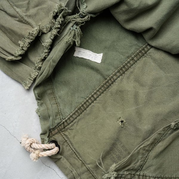 GREG LAUREN グレッグローレン ARMY TENT STUDIO SHIRT アーミー テント スタジオ シャツ Size2 バンドカラー ノーカラー_画像6