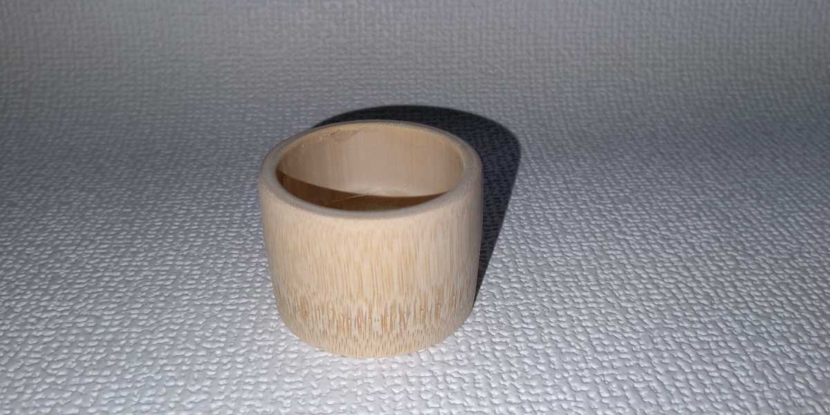天然竹のカップ ぐい呑み 彫刻素材 50個