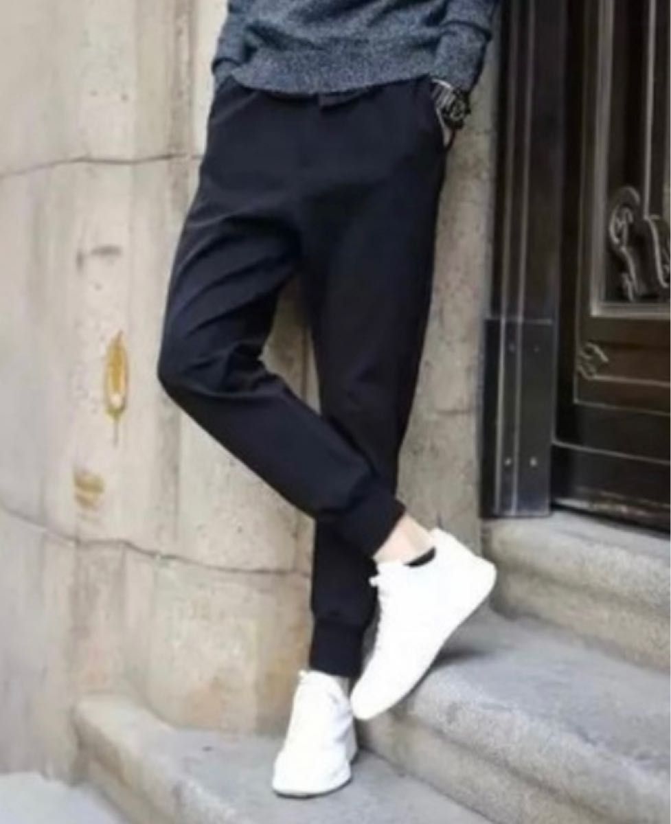 新品 人気 ジョガーパンツ 黒 XL メンズ レディース スポーツ 韓国 ジム ストレッチ散歩 ダンス ヨガ ラフ ボトムス