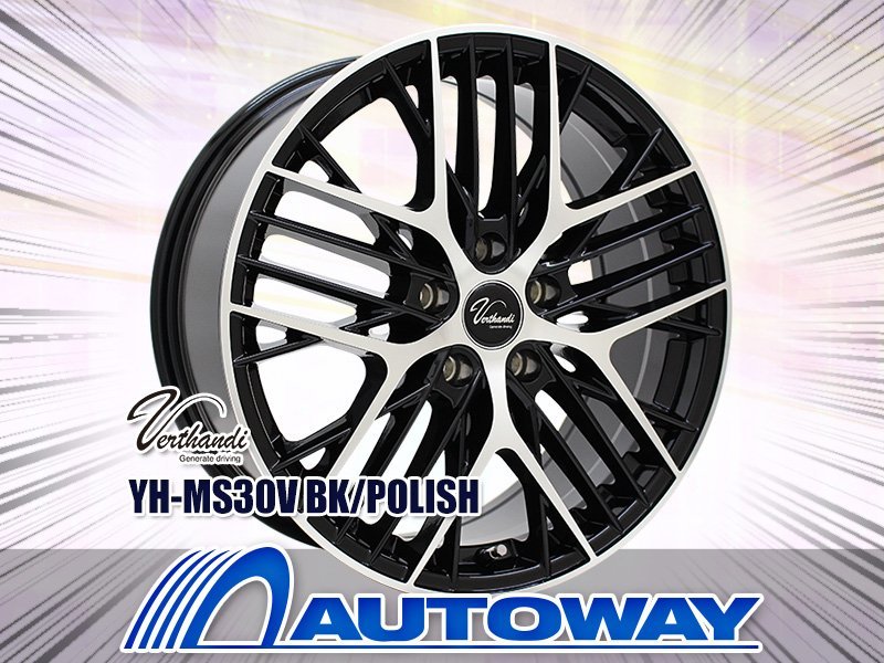 新品アルミホイール Verthandi YH-MS30V 21x8.5 38 114.3x5 BK POLISH