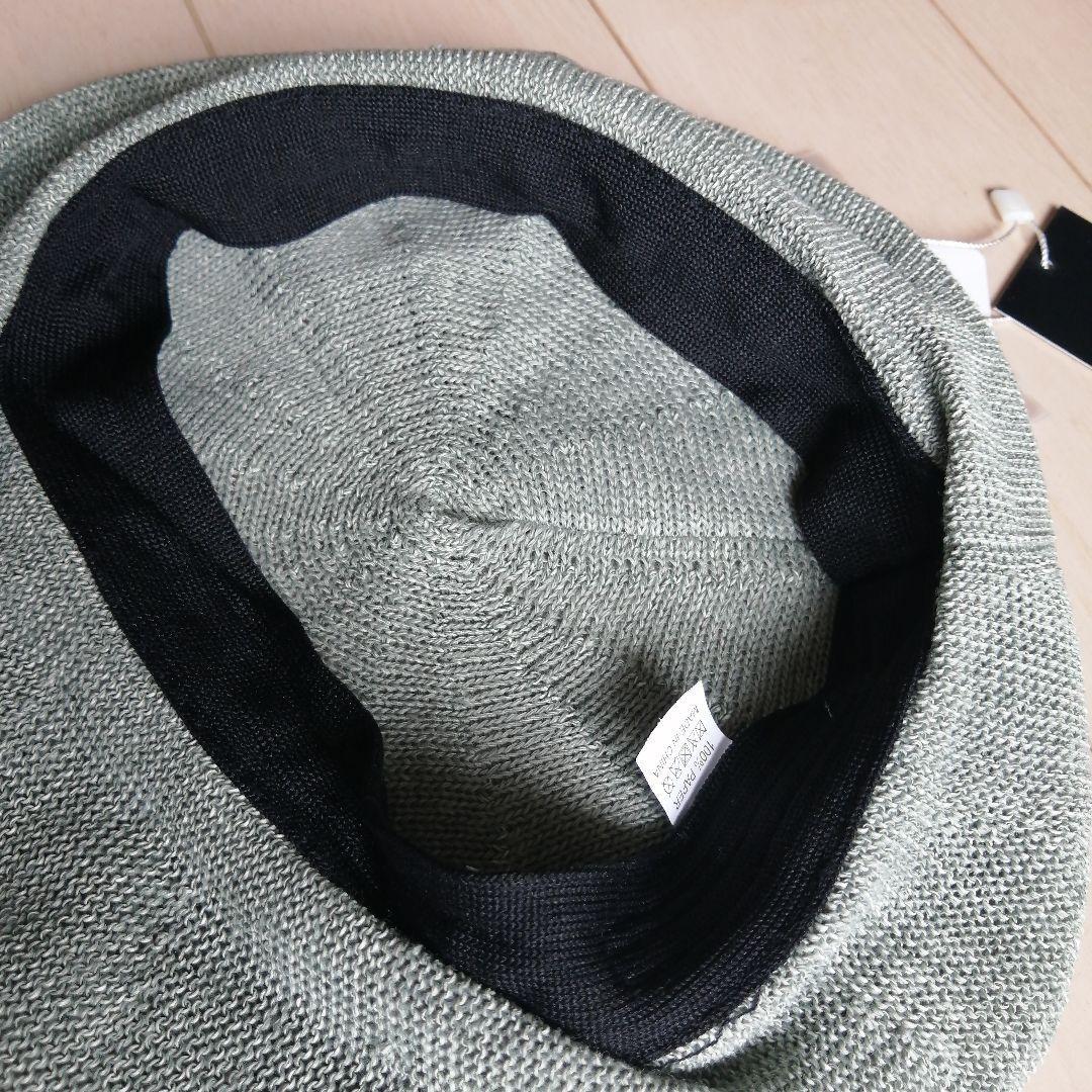 ベレー帽　レディース　素材：paper 淡いグリーン　シトラスグリーン_画像4