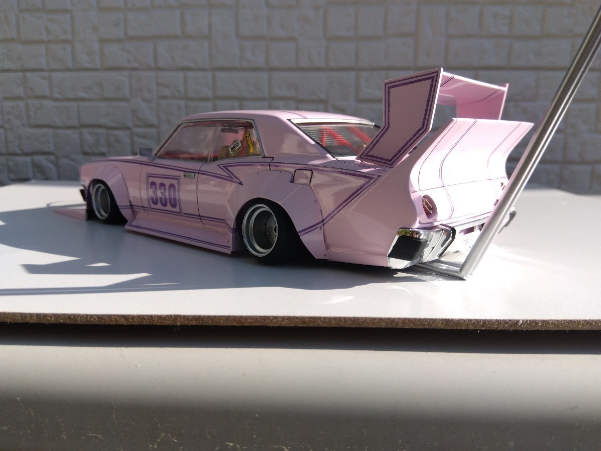 アオシマ1/24プラモデル330セドリックグロリア街道レーサー旧車