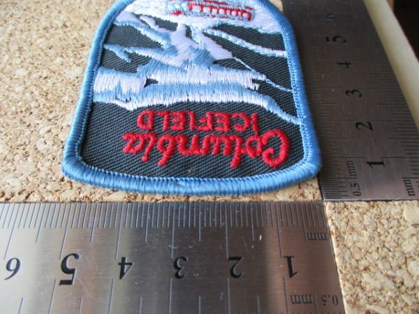 80s カナダCOLUMBIA ICEFIELDビンテージ刺繍ワッペン/雪山スキーCANADIAN ROCKIES登山カナディアンロッキー観光PATCHバス土産カスタム D②_画像8